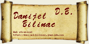 Danijel Bilinac vizit kartica